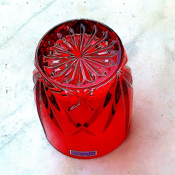 MARQUIS BY WATERFORD BROOKSIDE GLASS RED DOUBLE OLD FASHIONED CRYSTAL NEW - Picture 4 of 4